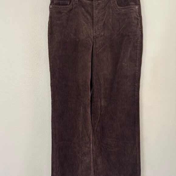 Lands End Corduroy Baggy Pants Womens Wide Leg Hamilton Baggie Y2k 2000s SZ14 - Picture 1 of 13